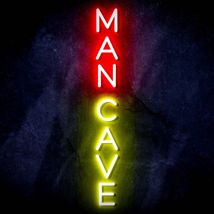 Vertical Man Cave Ultra-Bright LED Sign with Remote (Neon-Style, LED Technology) - Way Up Gifts