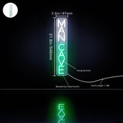 Vertical Man Cave Ultra-Bright LED Sign with Remote (Neon-Style, LED Technology) - LED Gift Works
