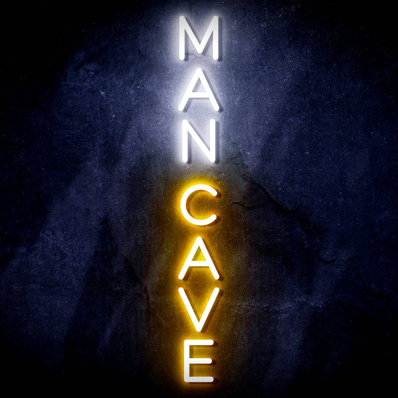 Vertical Man Cave Ultra-Bright LED Sign with Remote (Neon-Style, LED Technology) - LED Gift Works