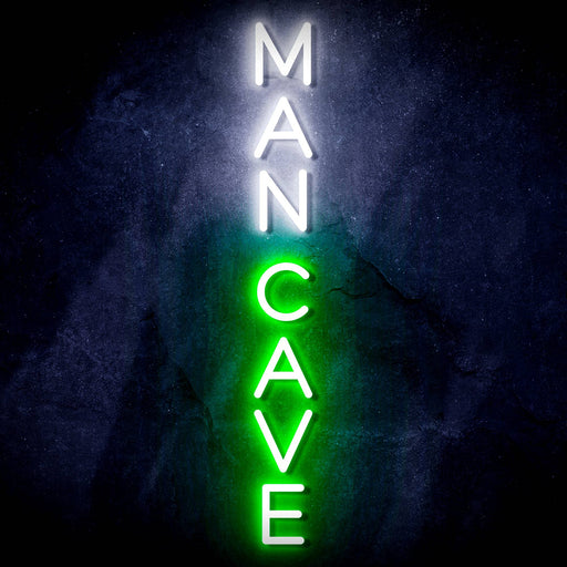 Vertical Man Cave Ultra-Bright LED Sign with Remote (Neon-Style, LED Technology) - Way Up Gifts