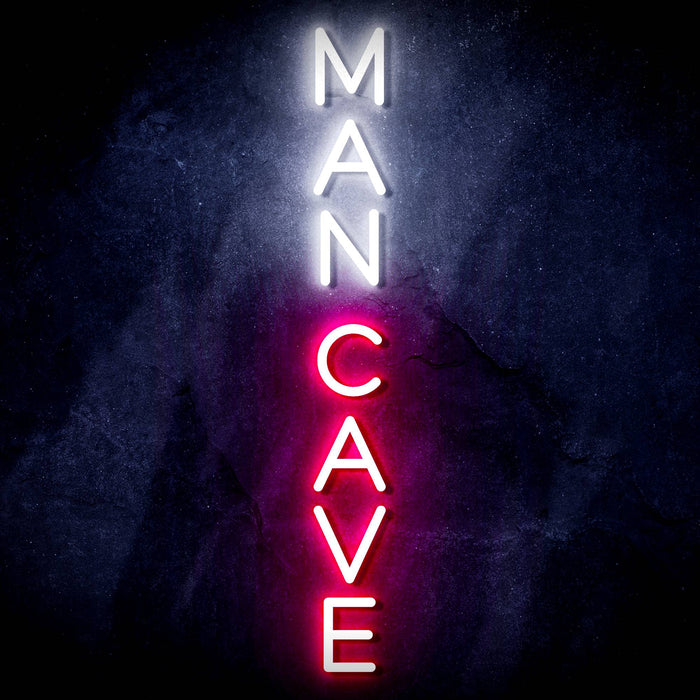 Vertical Man Cave Ultra-Bright LED Sign with Remote (Neon-Style, LED Technology) - Way Up Gifts