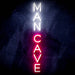 Vertical Man Cave Ultra-Bright LED Sign with Remote (Neon-Style, LED Technology) - Way Up Gifts