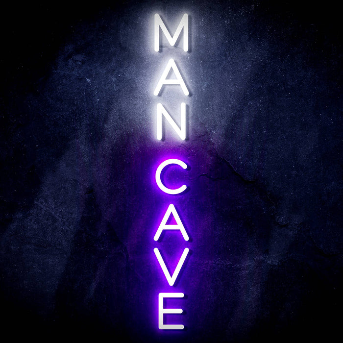 Vertical Man Cave Ultra-Bright LED Sign with Remote (Neon-Style, LED Technology) - Way Up Gifts
