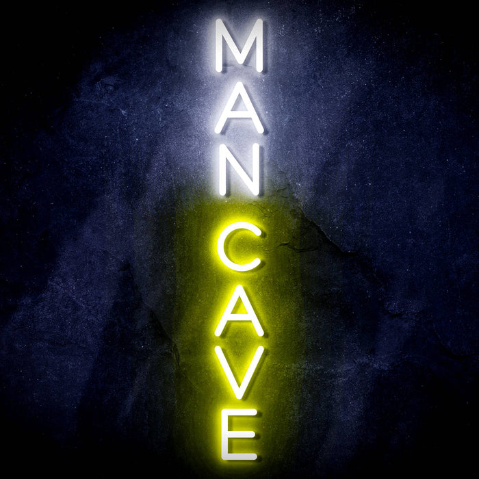 Vertical Man Cave Ultra-Bright LED Sign with Remote (Neon-Style, LED Technology) - Way Up Gifts