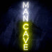 Vertical Man Cave Ultra-Bright LED Sign with Remote (Neon-Style, LED Technology) - Way Up Gifts