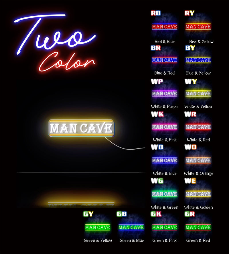 Man Cave Ultra-Bright LED Sign with Remote (Neon-Style, LED Technology) - LED Gift Works