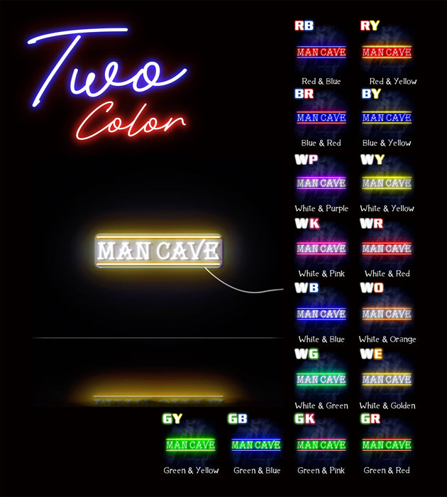 Man Cave Ultra-Bright LED Sign with Remote (Neon-Style, LED Technology) - Way Up Gifts