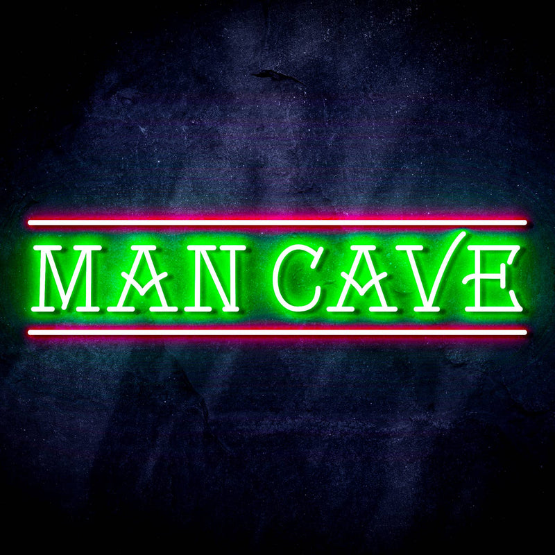 Man Cave Ultra-Bright LED Sign with Remote (Neon-Style, LED Technology) - LED Gift Works