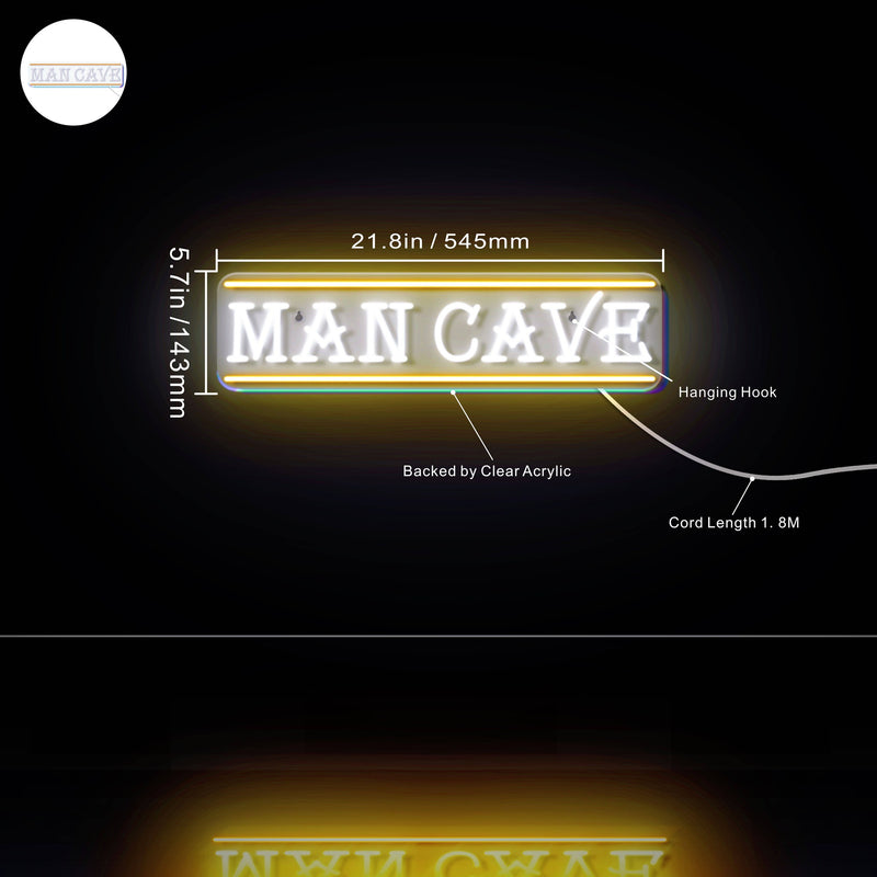 Man Cave Ultra-Bright LED Sign with Remote (Neon-Style, LED Technology) - LED Gift Works