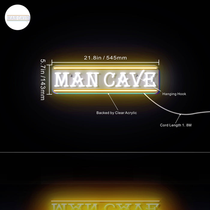 Man Cave Ultra-Bright LED Sign with Remote (Neon-Style, LED Technology) - Way Up Gifts