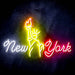New York City Statue of Liberty Ultra-Bright LED Sign with Remote (Neon-Style, LED Technology) - Way Up Gifts