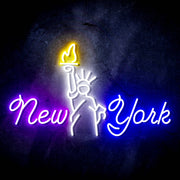 New York City Statue of Liberty Ultra-Bright LED Sign with Remote (Neon-Style, LED Technology) - LED Gift Works