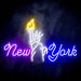 New York City Statue of Liberty Ultra-Bright LED Sign with Remote (Neon-Style, LED Technology) - Way Up Gifts