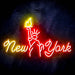 New York City Statue of Liberty Ultra-Bright LED Sign with Remote (Neon-Style, LED Technology) - Way Up Gifts