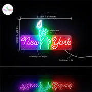 New York City Statue of Liberty Ultra-Bright LED Sign with Remote (Neon-Style, LED Technology) - LED Gift Works