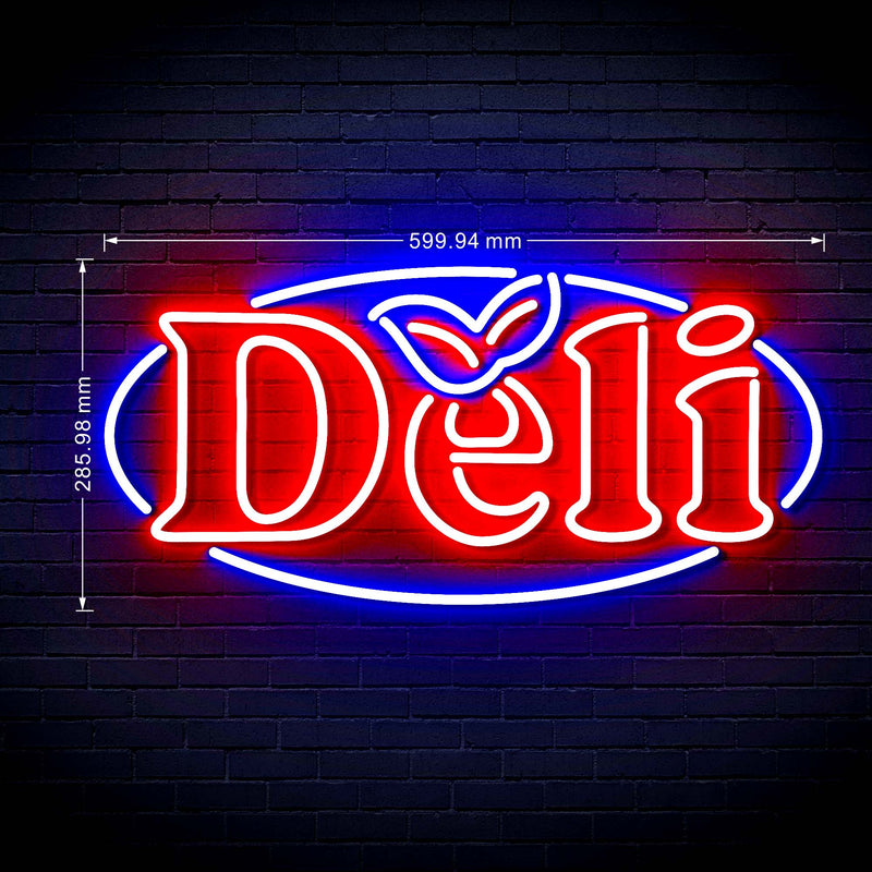 Deli Ultra-Bright LED Sign with Remote (Neon-Style, LED Technology) - LED Gift Works