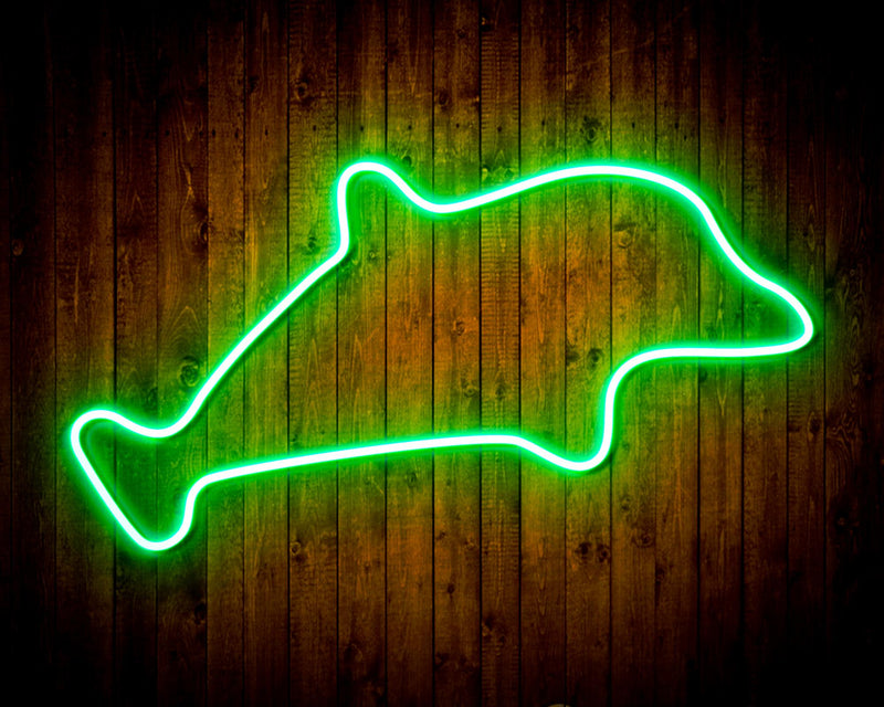 Dolphin Kid Room Flex Silicone LED Sign (Neon-Style, LED Technology) - LED Gift Works