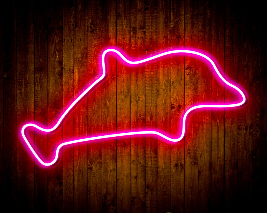 Dolphin Kid Room Flex Silicone LED Sign (Neon-Style, LED Technology) - Way Up Gifts