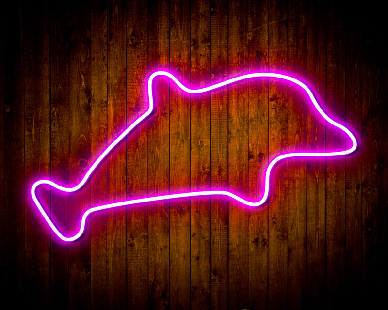 Dolphin Kid Room Flex Silicone LED Sign (Neon-Style, LED Technology) - LED Gift Works