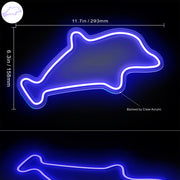 Dolphin Kid Room Flex Silicone LED Sign (Neon-Style, LED Technology) - LED Gift Works