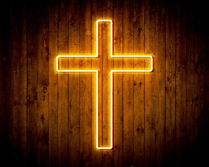 Cross Jesus Home Decoration Flex Silicone LED Sign (Neon-Style, LED Technology) - Way Up Gifts