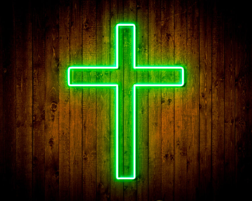 Cross Jesus Home Decoration Flex Silicone LED Sign (Neon-Style, LED Technology) - Way Up Gifts