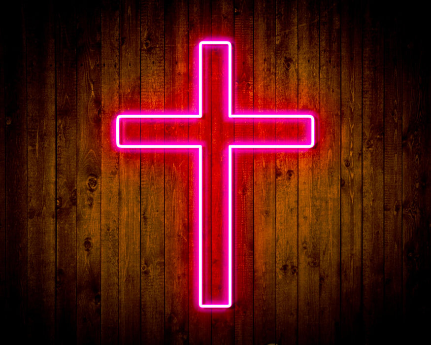 Cross Jesus Home Decoration Flex Silicone LED Sign (Neon-Style, LED Technology) - Way Up Gifts