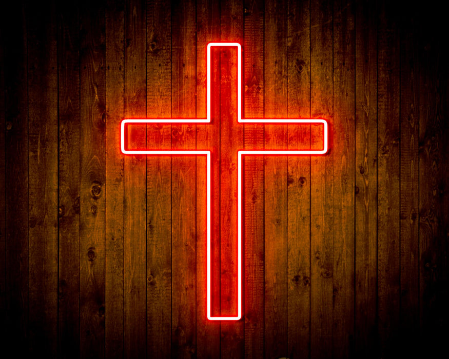 Cross Jesus Home Decoration Flex Silicone LED Sign (Neon-Style, LED Technology) - Way Up Gifts