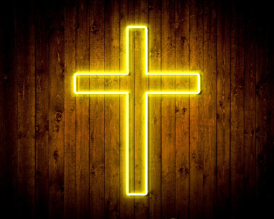 Cross Jesus Home Decoration Flex Silicone LED Sign (Neon-Style, LED Technology) - Way Up Gifts