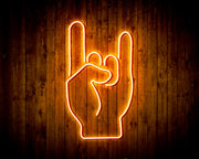 Rock & Roll Sign of the Horns Flex Silicone LED Sign (Neon-Style, LED Technology) - LED Gift Works