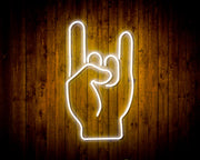 Rock & Roll Sign of the Horns Flex Silicone LED Sign (Neon-Style, LED Technology) - LED Gift Works