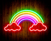 Clouds with Rainbow Kid Room Flex Silicone LED Sign (Neon-Style, LED Technology) - LED Gift Works