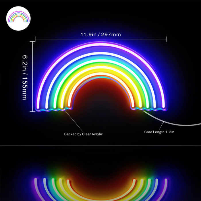 Rainbow Kid Room Flex Silicone LED Sign (Neon-Style, LED Technology) - Way Up Gifts
