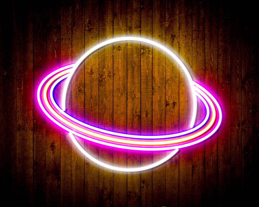 Outer Space Planet Kid Room Flex Silicone LED Sign (Neon-Style, LED Technology) - Way Up Gifts