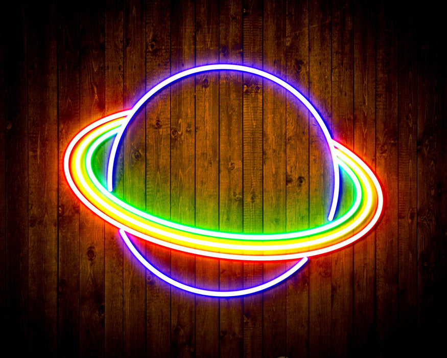 Outer Space Planet Kid Room Flex Silicone LED Sign (Neon-Style, LED Technology) - Way Up Gifts