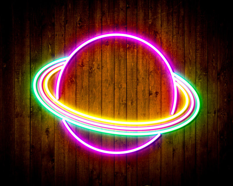 Outer Space Planet Kid Room Flex Silicone LED Sign (Neon-Style, LED Technology) - LED Gift Works