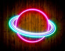 Outer Space Planet Kid Room Flex Silicone LED Sign (Neon-Style, LED Technology) - Way Up Gifts
