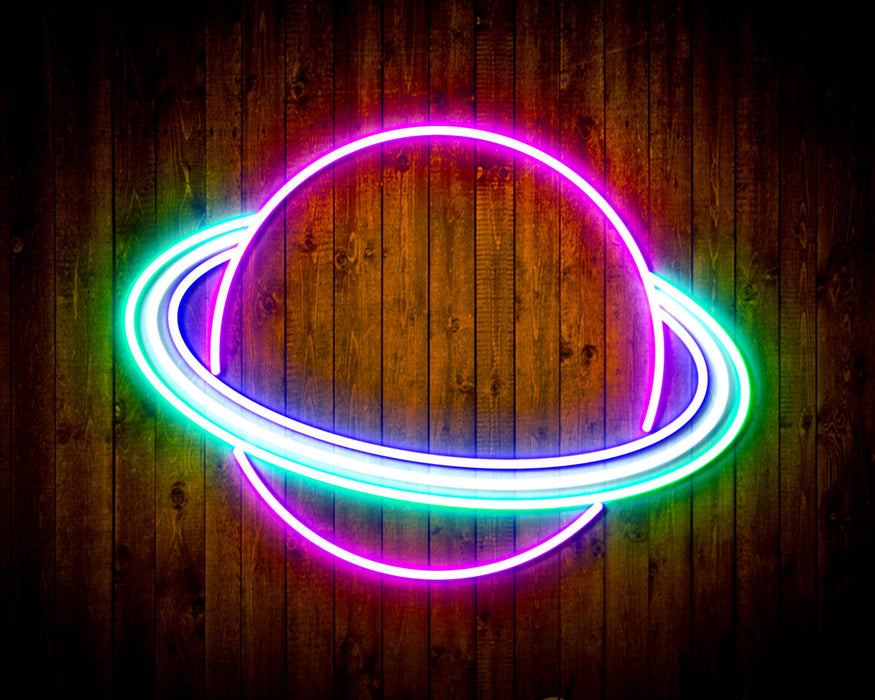 Outer Space Planet Kid Room Flex Silicone LED Sign (Neon-Style, LED Technology) - Way Up Gifts