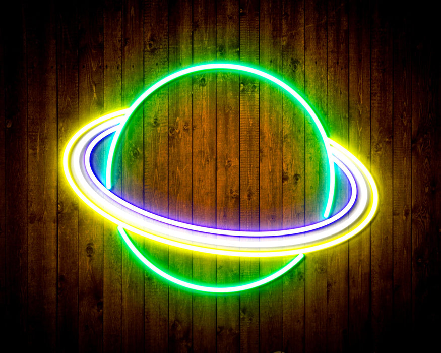 Outer Space Planet Kid Room Flex Silicone LED Sign (Neon-Style, LED Technology) - Way Up Gifts