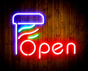 Barber Open Flex Silicone LED Sign (Neon-Style, LED Technology) - LED Gift Works