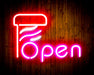 Barber Open Flex Silicone LED Sign (Neon-Style, LED Technology) - Way Up Gifts
