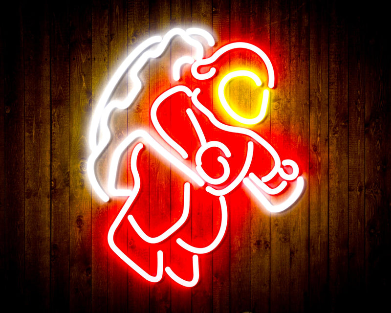 Jumping Astronaut Kid Room Flex Silicone LED Sign (Neon-Style, LED Technology) - LED Gift Works