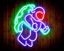 Jumping Astronaut Kid Room Flex Silicone LED Sign (Neon-Style, LED Technology) - Way Up Gifts