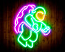Jumping Astronaut Kid Room Flex Silicone LED Sign (Neon-Style, LED Technology) - Way Up Gifts