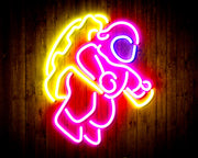 Jumping Astronaut Kid Room Flex Silicone LED Sign (Neon-Style, LED Technology) - LED Gift Works