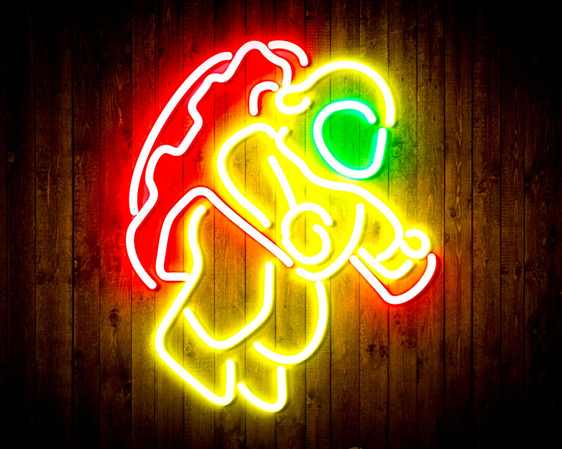 Jumping Astronaut Kid Room Flex Silicone LED Sign (Neon-Style, LED Technology) - LED Gift Works