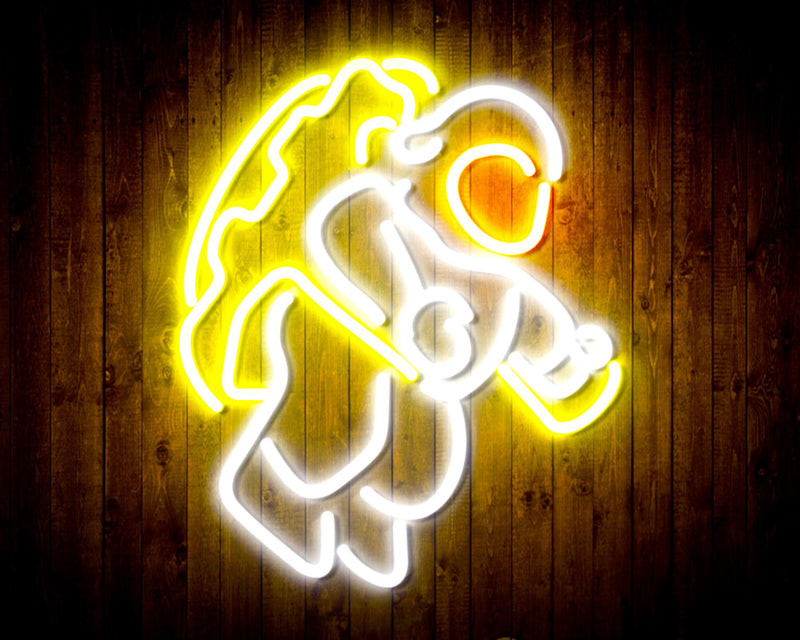 Jumping Astronaut Kid Room Flex Silicone LED Sign (Neon-Style, LED Technology) - LED Gift Works