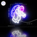 Jumping Astronaut Kid Room Flex Silicone LED Sign (Neon-Style, LED Technology) - Way Up Gifts
