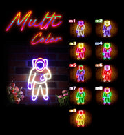 Astronaut Kid Room Flex Silicone LED Sign (Neon-Style, LED Technology) - LED Gift Works