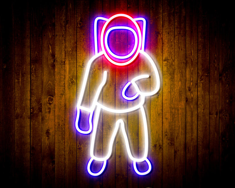 Astronaut Kid Room Flex Silicone LED Sign (Neon-Style, LED Technology) - LED Gift Works